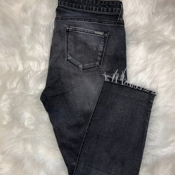 STSBlue Emma Crop 14/32 BLACK/RAWHEM/DISTRESSED - Picture 3 of 10